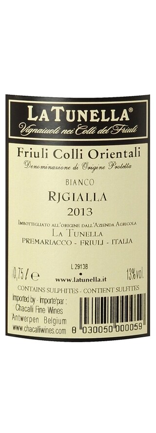 Italy | Rjgalla La Tunella 2013 | Blanc 