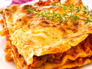 Lasagne met groenten en feta