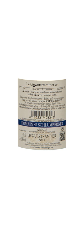 France - Frankrijk | Alsace | Gewurztraminer Schlumberger 14 Wit 