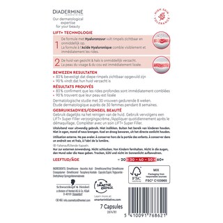 Diadermine | DD | Lift+ | Super filler | 7 Capsules 