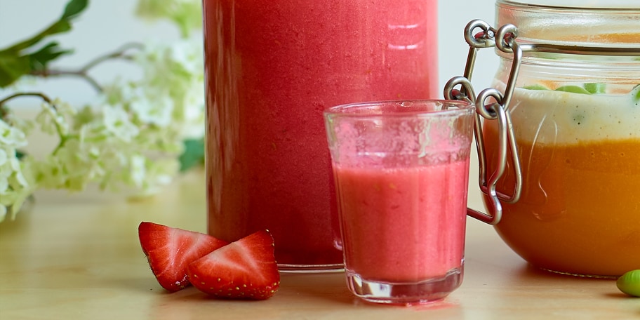 Smoothie banane-fraise