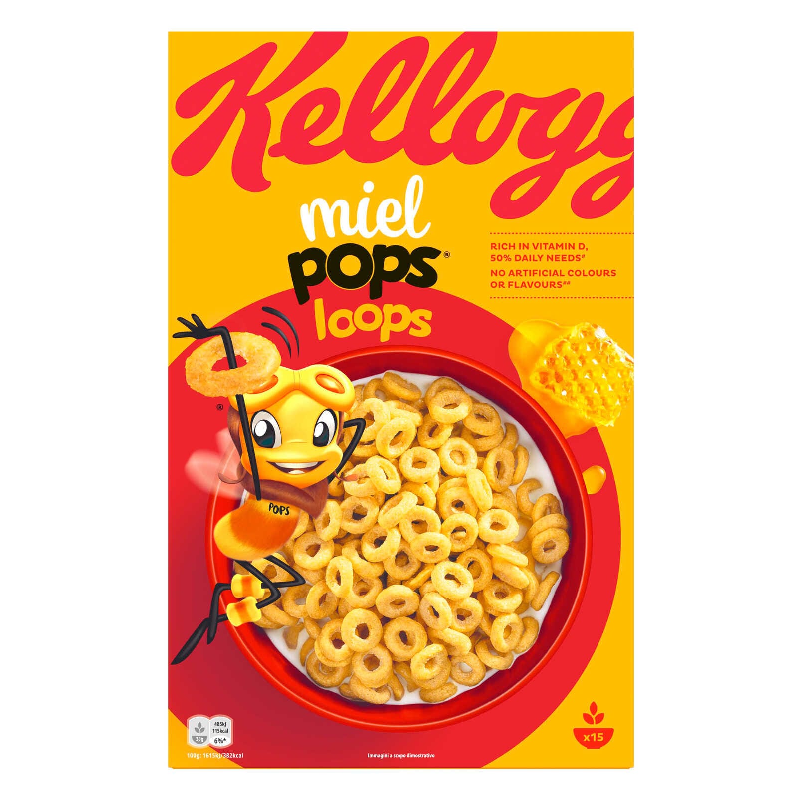 Kellogg's Honey Loops Céréales Miel 450 gr Delhaize