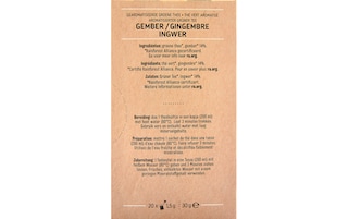 Delhaize | Thé | Vert | Gingembre | Sachets 