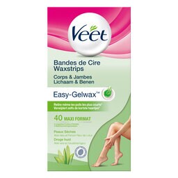 VEET| Koude Wasstrips Benen Droge Huid | 40 strips