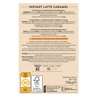 Delhaize | Koffie | Oplos | Sticks | Latte Caramel 