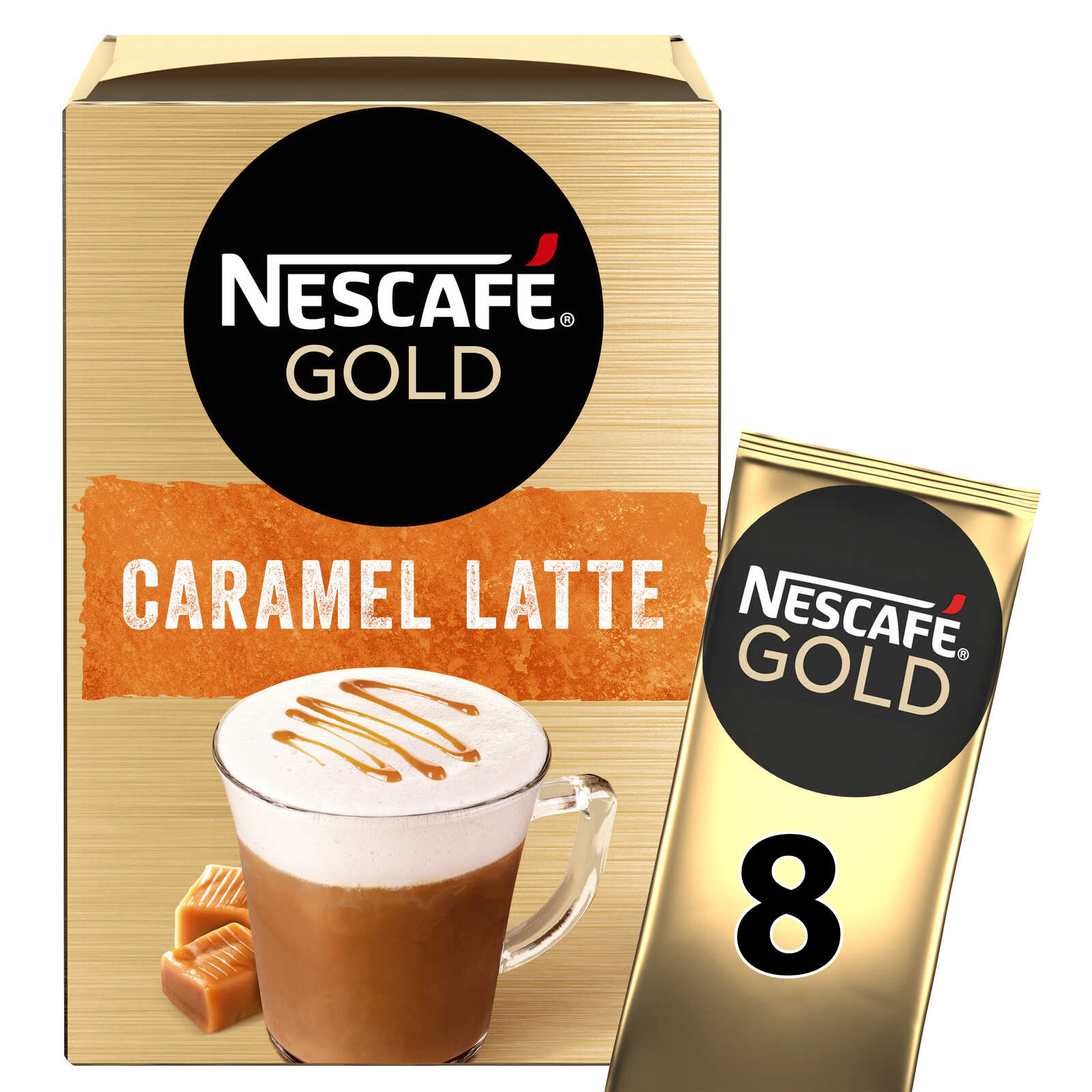 NESCAFE Nescafé cappuccino caramel stick 136g pas cher 