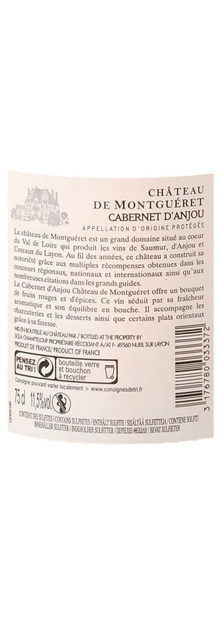 France - Frankrijk | Loire - Anjou | Cabernet d'Anjou Montgueret Rosé 