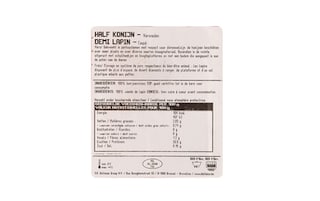 Delhaize | Half konijn Park versneden 