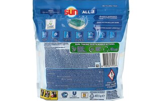 Sun | 25 Vaatwascapsules | All in One | Lemon 