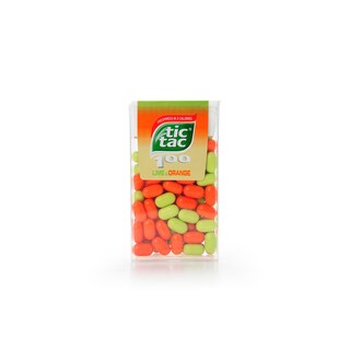 Tic Tac | Pastilles | Lime-orange | 100 pièces 