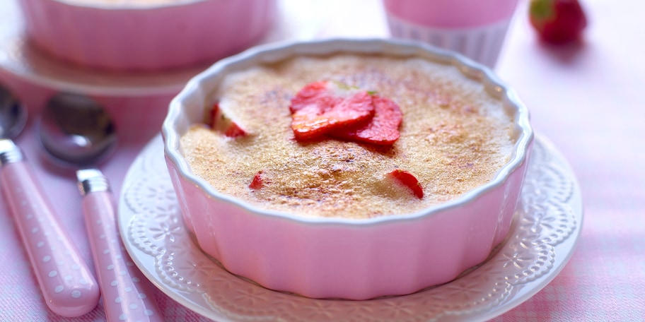 Aardbeien met sabayon