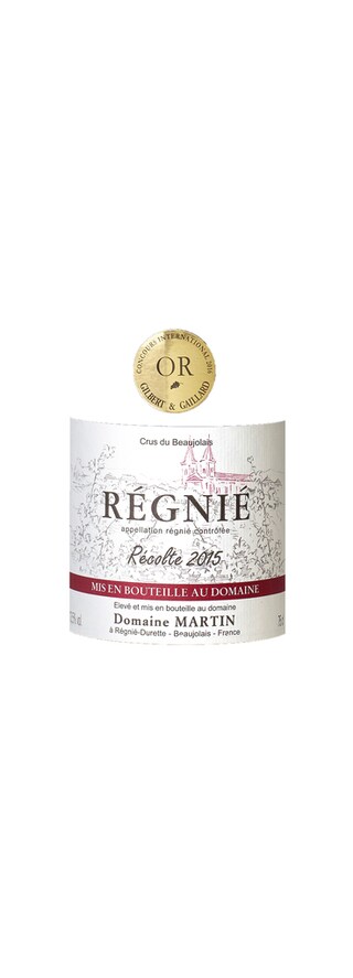 France - Frankrijk | Bourgogne - Cru du Beaujolais | Regnié 2015 Domaine Martin 