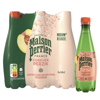 Maison Perrier | Forever | Gearomatiseerd water | Bruisend | Perzik 6 x 50 cl