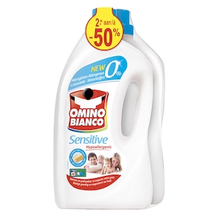 Omino Bianco, Lessive liquide, Linge noir, Savon naturel, 2 x 33 pc