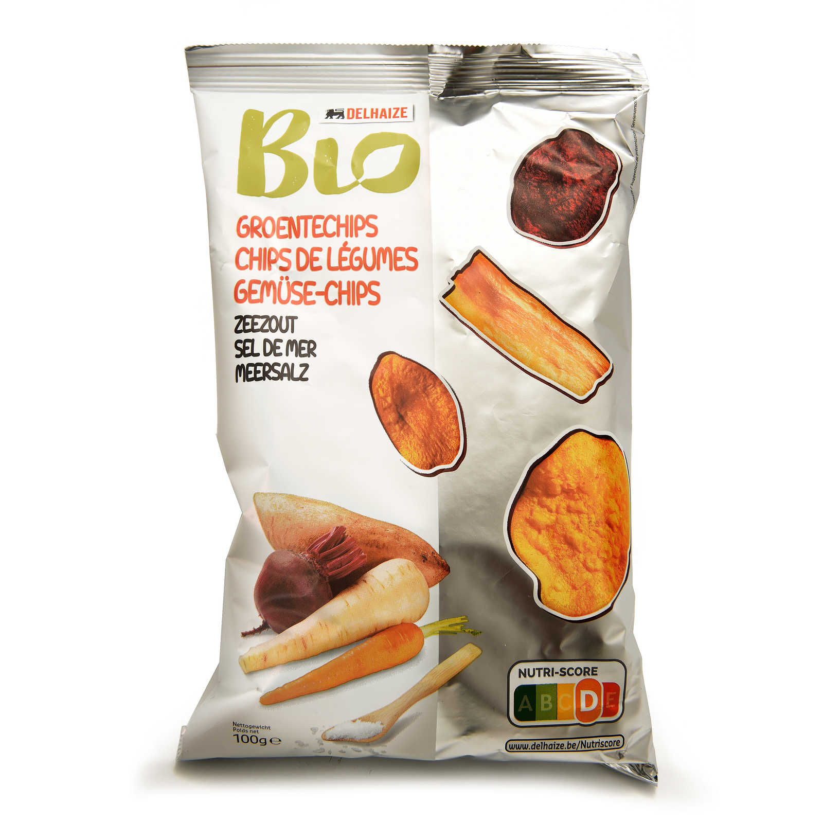 Delhaize Chips Groenten 100 gr Delhaize