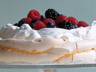 Pavlova met rode vruchten