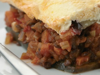 Moussaka d’aubergines et de lentilles