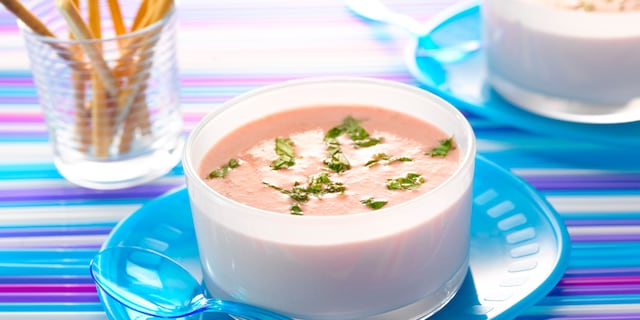 Vélouté bien frais aux tomates