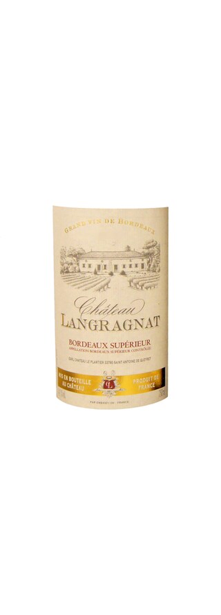 France - Frankrijk | Bordeaux - Bordeaux Supérieur | Château Langragnat | Houten Kist | 2019 | Rood 