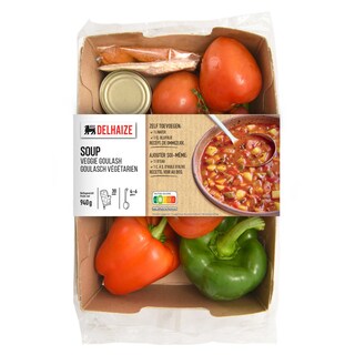 Delhaize | Soupe |Goulash | Légumes | Boîte de repas 