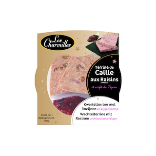 LES CHARMILLES | KWARTELSPASTEI ROZIJNEN 