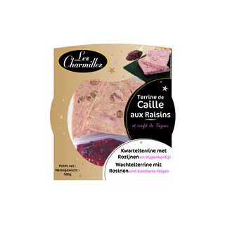 LES CHARMILLES | TERRINE CAILLES RAISINS 