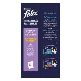 Felix | Malse Reepjes | Kattenvoeding | Adult | Gelei | Mix 
