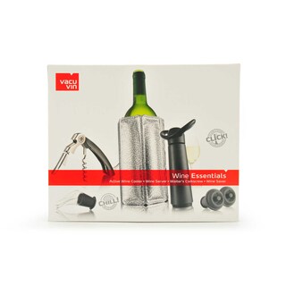 Vacu Vin | Wijnset Essentials | Zwart 
