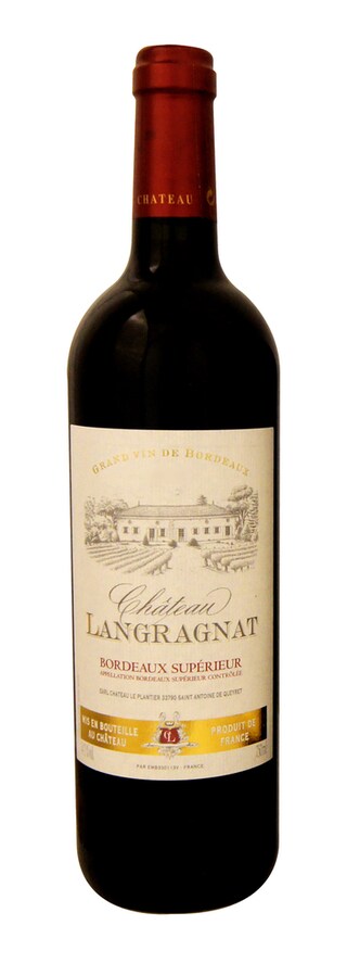 France - Frankrijk | Bordeaux - Bordeaux Supérieur | Château Langragnat | Houten Kist | 2019 | Rood 