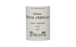 FR BORDEAUX HAUT-MEDOC | CHATEAU DEVISE D'ARDILLEY 2012 