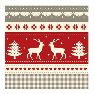 Happy Paper | Serviettes | Eiger rouge | 33cm 