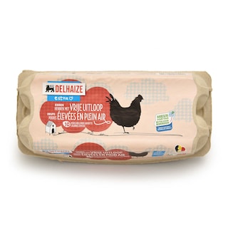 Delhaize | Eieren vrije uitloop | Medium | 10+2 gratis 