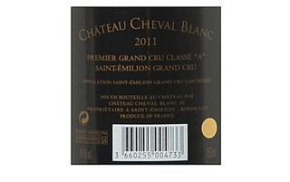 FR BORDEAUX SAINT-EMILION 1GCC | CHATEAU CHEVAL BLANC 1ER GRAND CRU 2011 