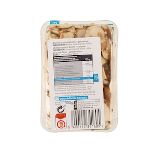 Delhaize | Champignon | Bruns | Coupé 