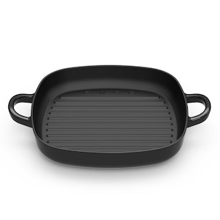 Smeg | Poêle grill en fonte | noir | 26x26cm 