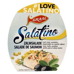 Saumon | Salade | Olives noires