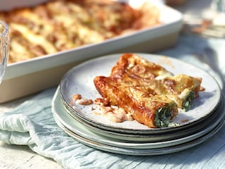 Cannelloni met ricotta en spinazie