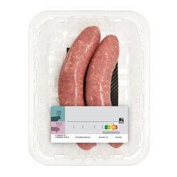 Delhaize | Saucisses | Porc | Boeuf 