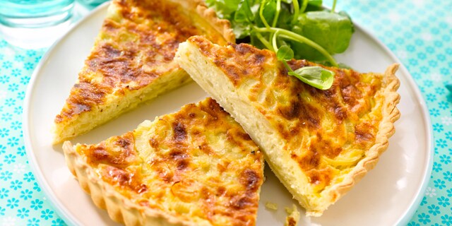 Zwitserse quiche met uien