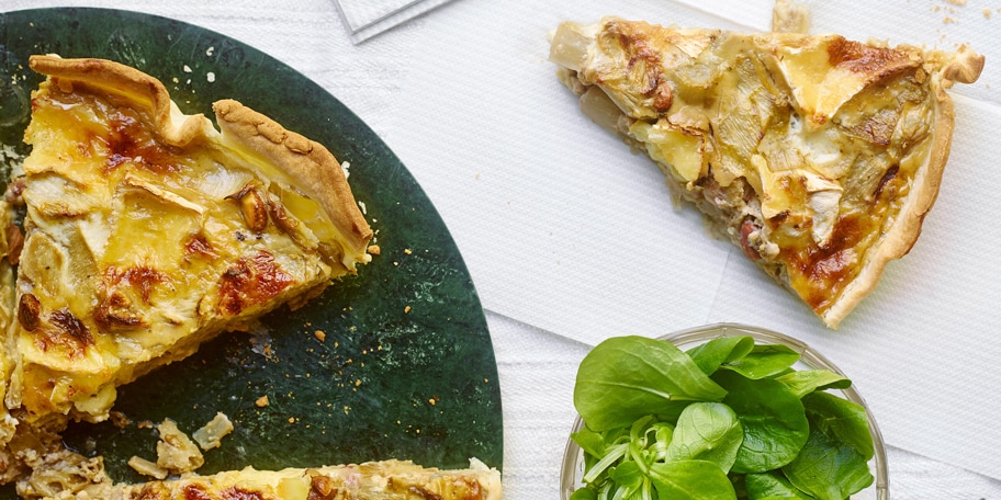 Quiche met witloof en camembert