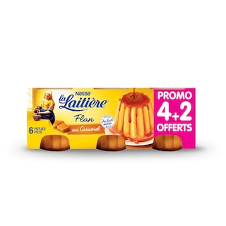 La Laitière | Flan | Caramel | 4+2 gratis 