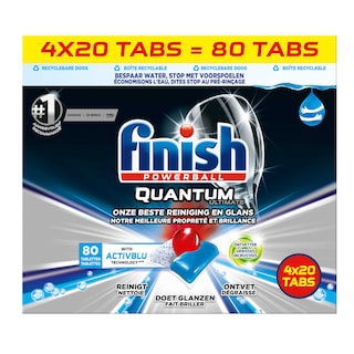 Finish | Quantum | Actif Blue | GF | Volumebox | 4x20st 