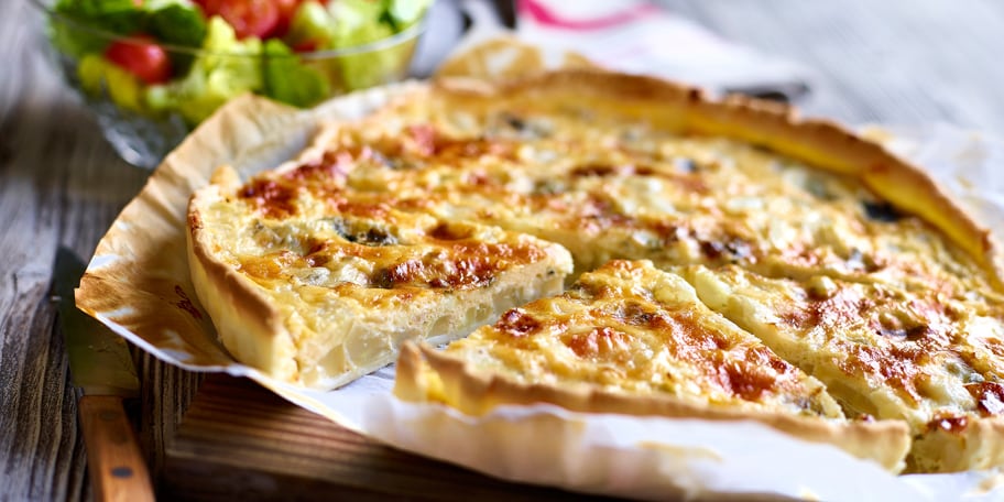 Quiche met venkel en roquefort