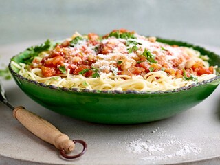 Spaghetti met cannellinibonen