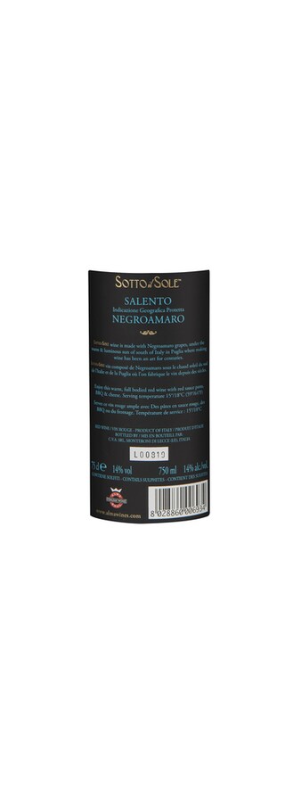 Italie - Italië | Puglia - Salento IGT | Soto Il Sole Negroamaro 2017 
