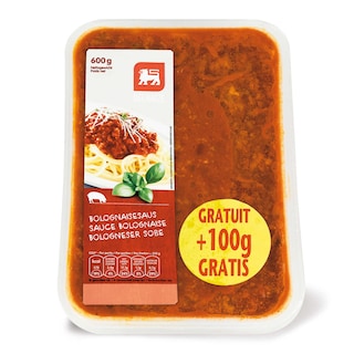 Delhaize | Bolognesesaus | 600g+100g gratis 