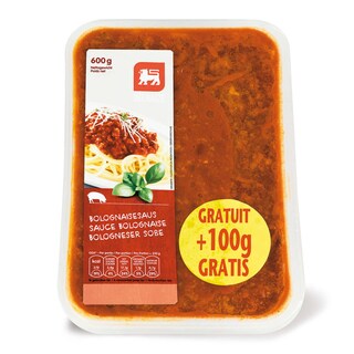 Delhaize | Sauce bolognaise | 600g+100g gratuit 