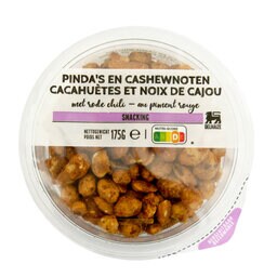 Delhaize | Cashew en pindanoten met rode chili APERO 