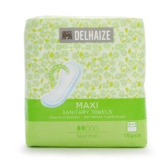 Delhaize | Care | Serviette hygiéniques | Maxi | Normal 