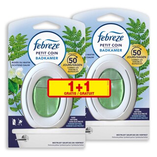 Febreze | Luchtverfrisser | Toilet&Bath | Ochtenddauw | 1+1 